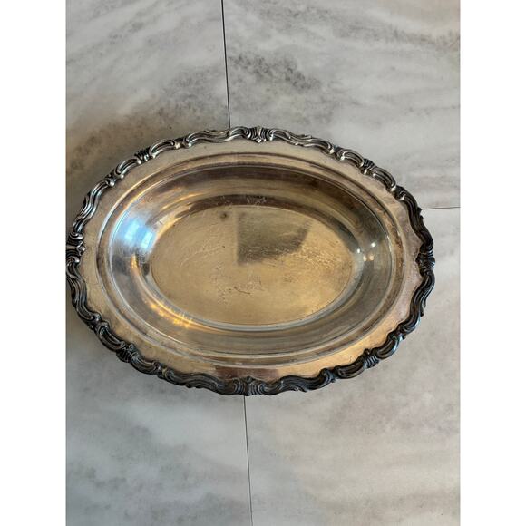 F. B. Rogers Silver Plate Oval Serving Bowl/Dish. 11.5” X 8.75” #6005 - Picture 2 of 7